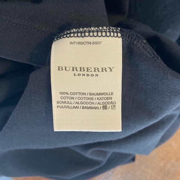 Burberry Long Sleeve Black Logo Shirt - Picture 10 of 12